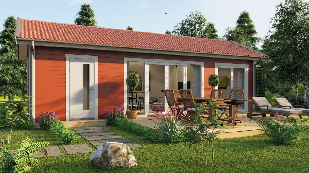 Bohus Classic 40 fritidshus med taklätta och loft