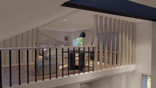 Bohus Classic loft illustration - Fritidshus och Attefallshus